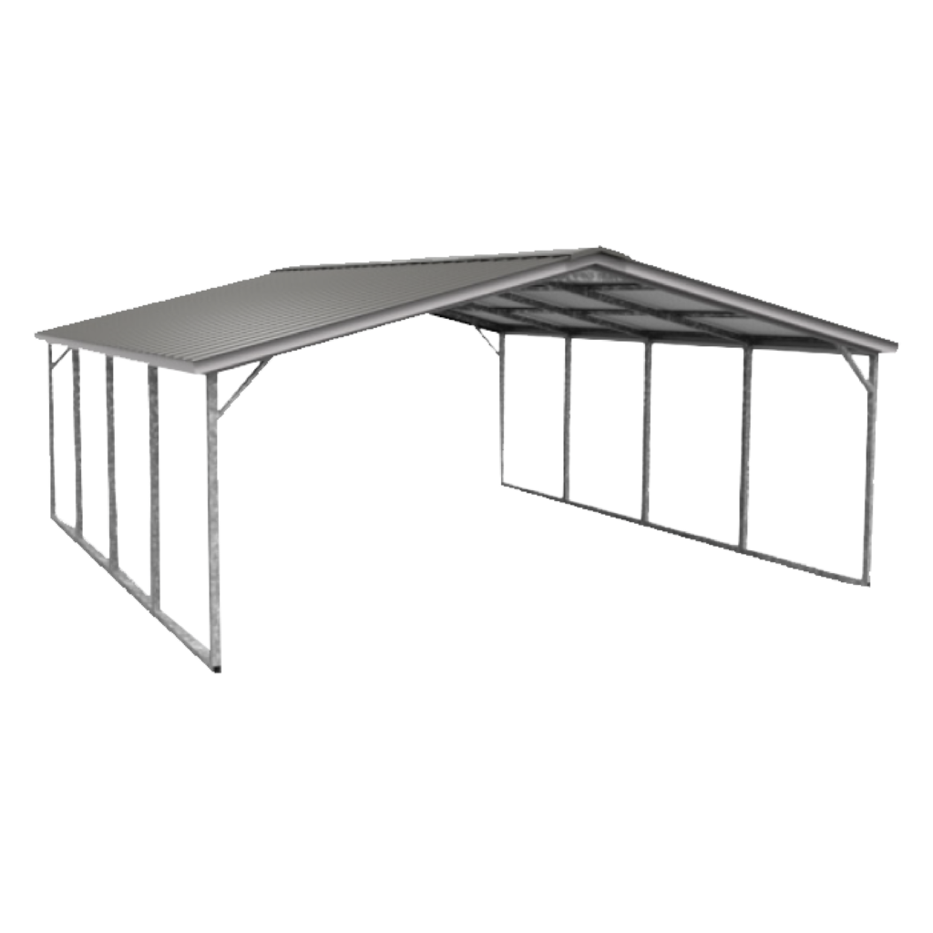 GalvStruct steel structure - carport with side panels render