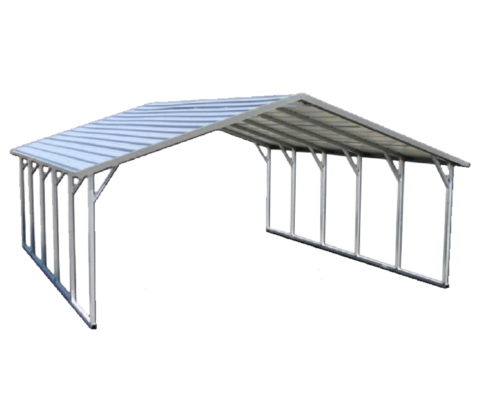 Metal carport structure - open steel carport